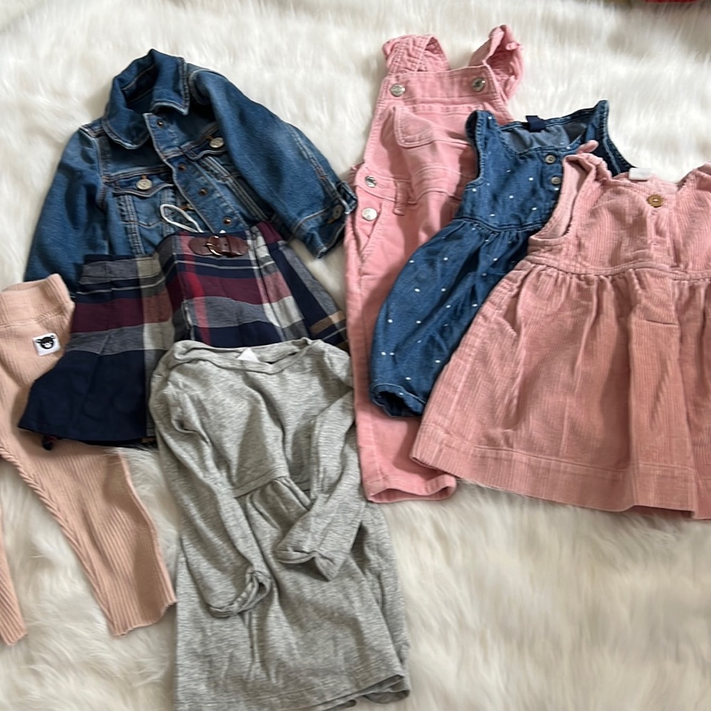 12-18 months toddler girl fall bundle 7 pieces